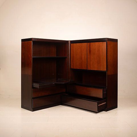 Pair Of S11 Cabinets And Bars By Angelo Mangiarotti For Sorgente Dei Mobili photo for sale