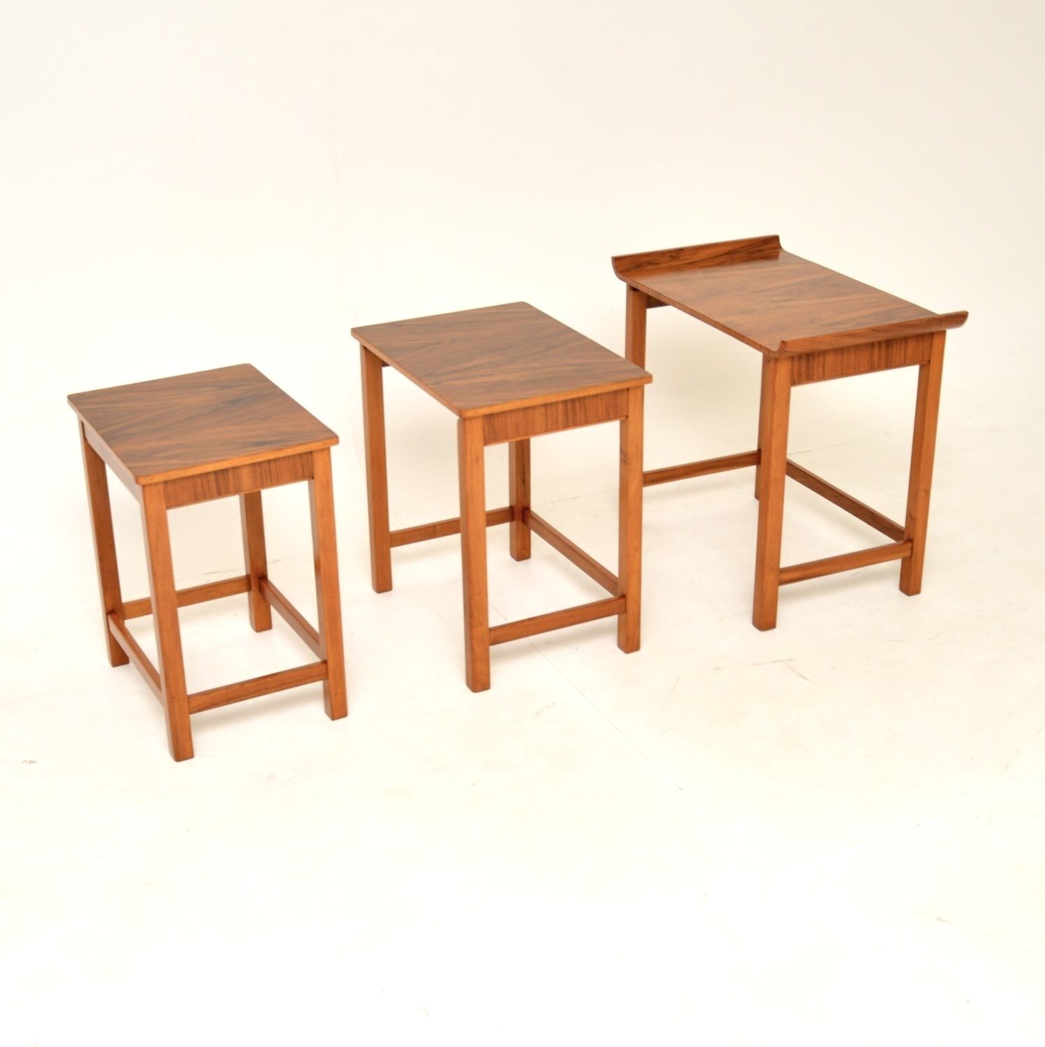 Art Deco Figured Walnut Nest Of Tables photo furniture
