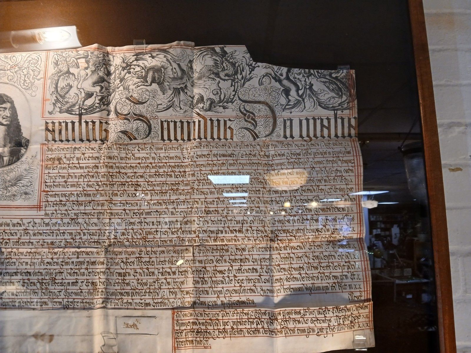 Rare Royal Patent Legal Document Issued During The Reign Of Charles II 1660 1685 photo 495.0
