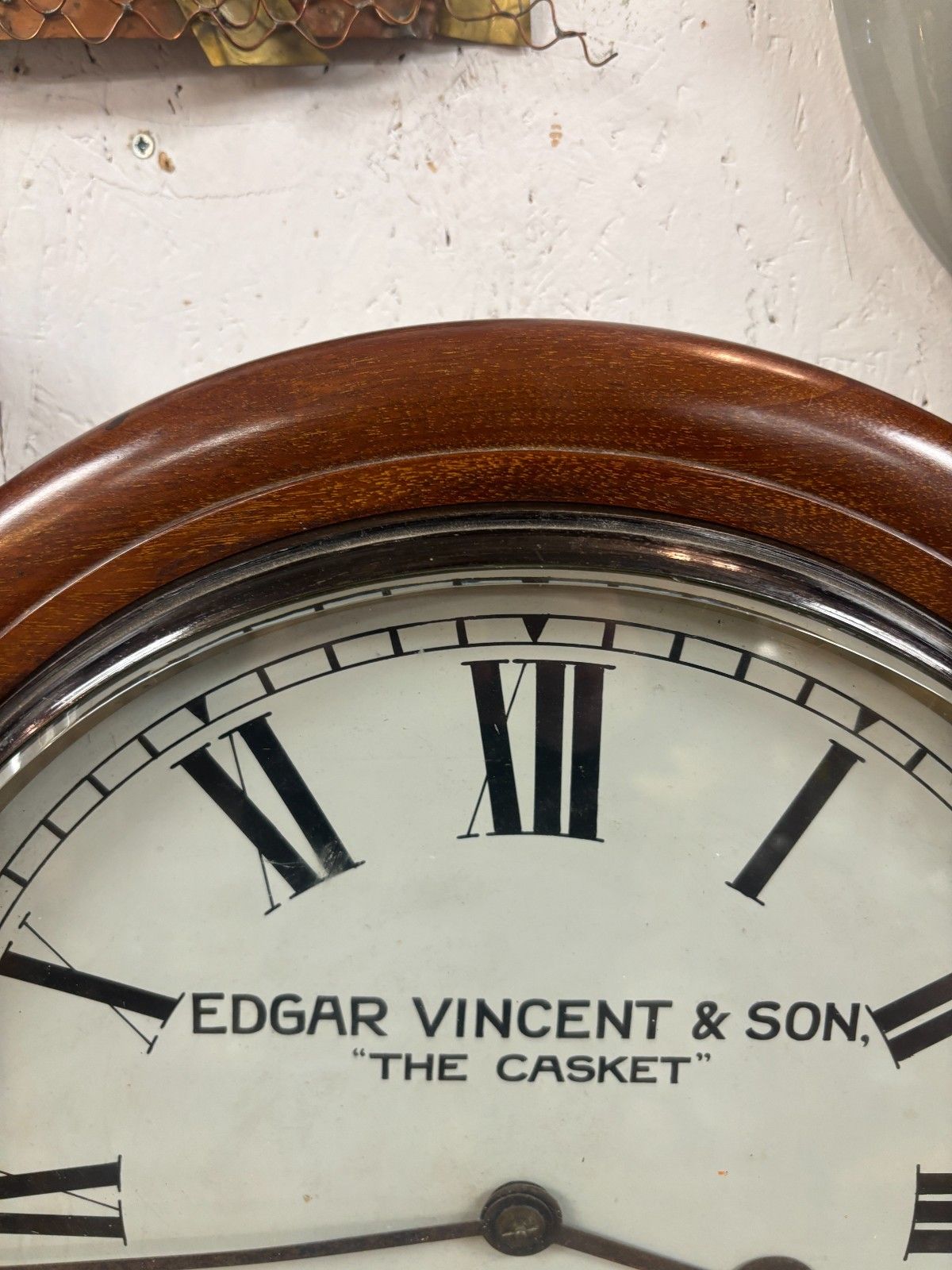 Early 20th Century Edgar Vincent & Sons 'The Casket' Yeovil Wall Clock photo for sale