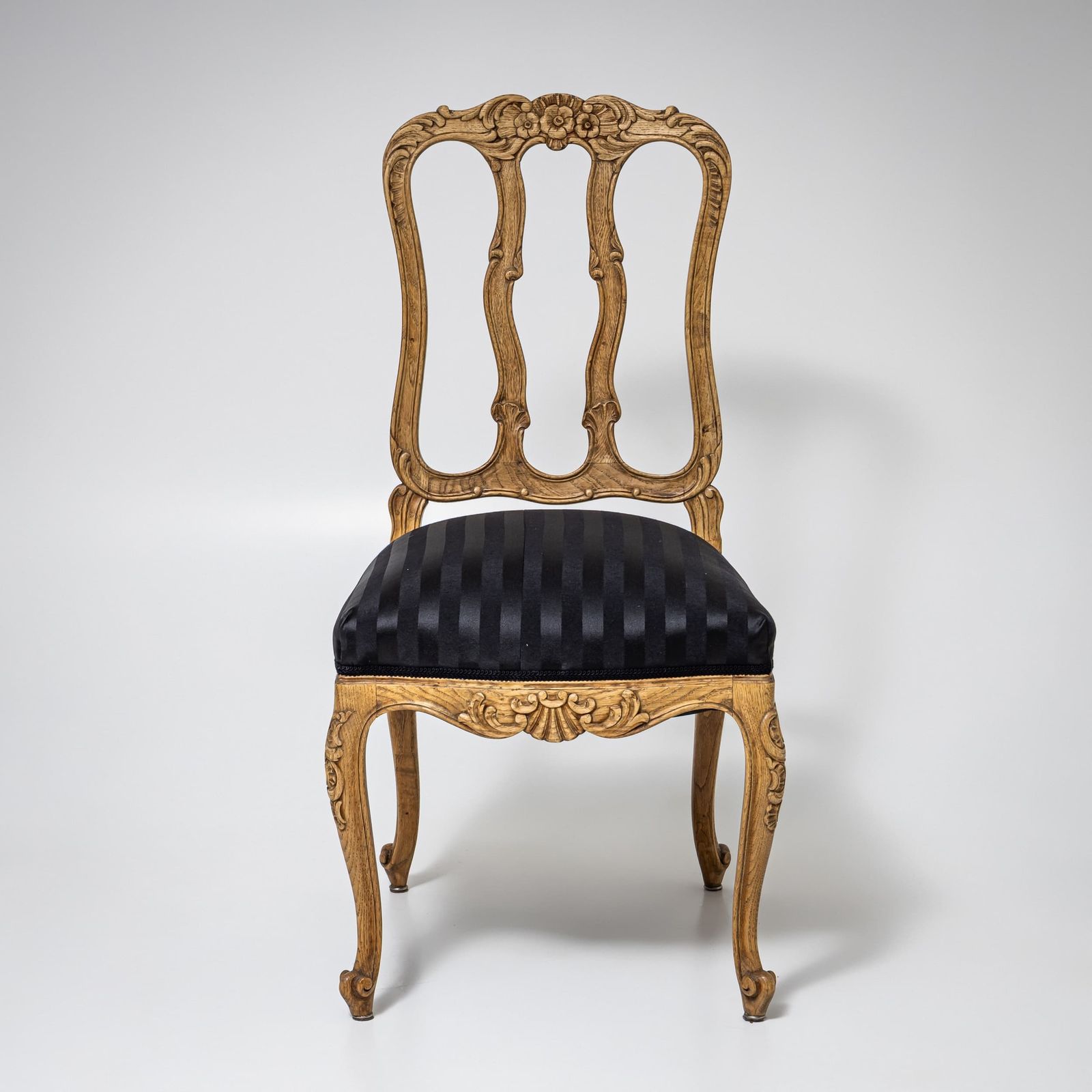 Set Van Zes Stoelen En Twee Fauteuils In Louis XV Stijl, 20e Eeuw photo for sale