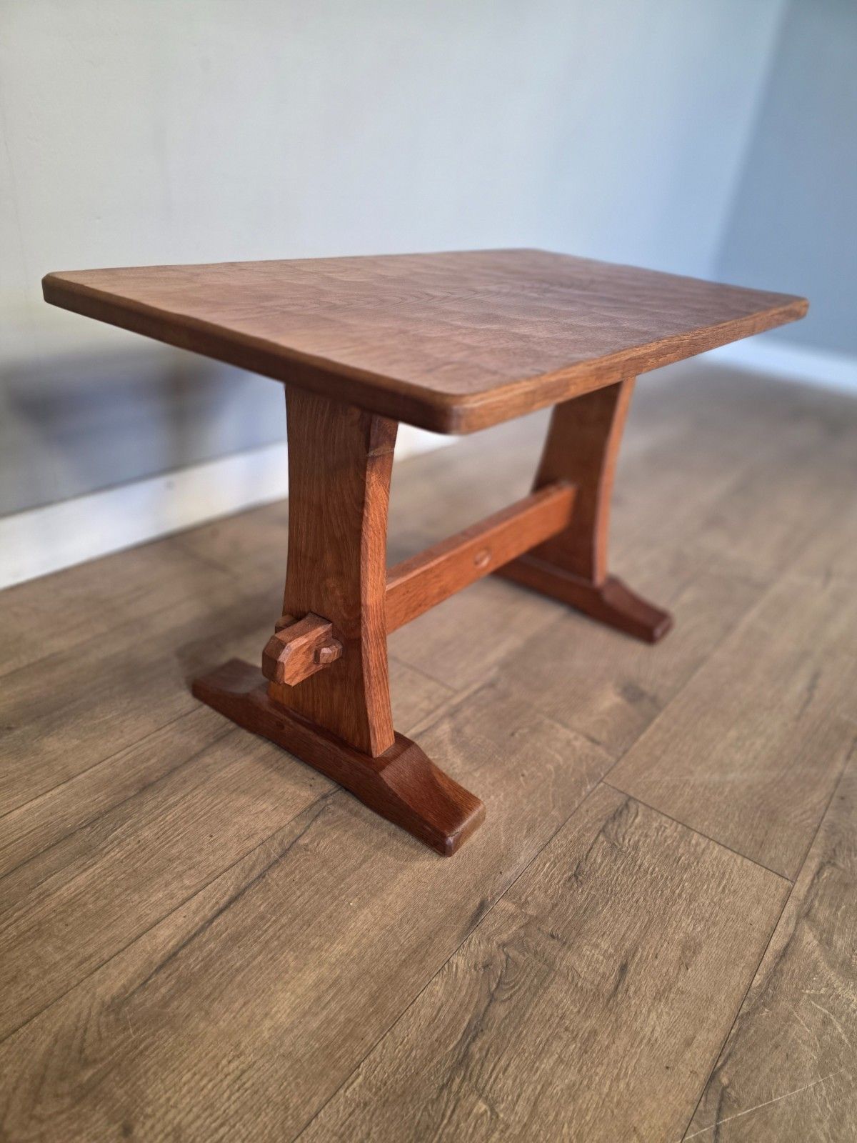 Antique Oak Acornman Arts And Crafts Coffee Table photo buy