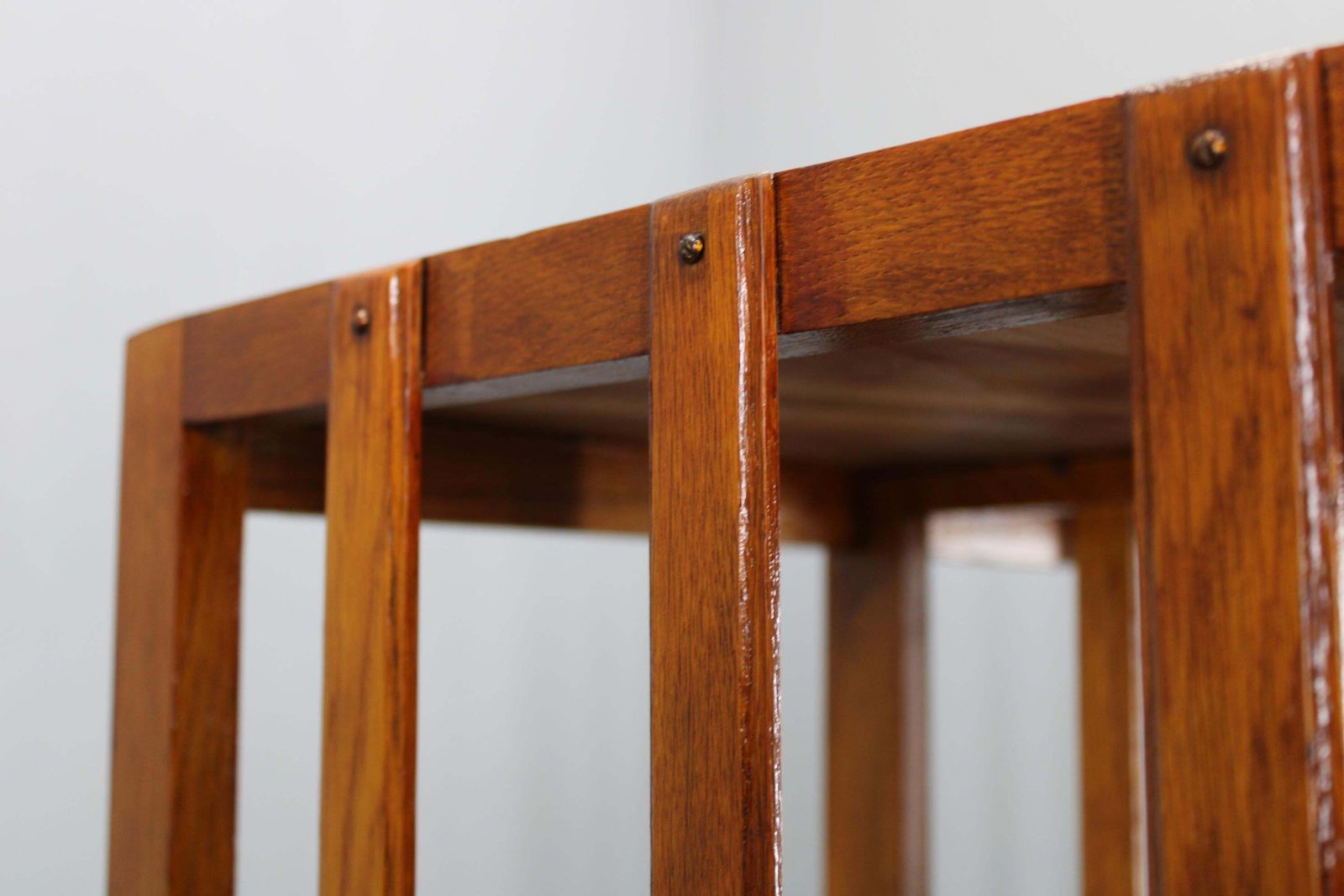 photo vinterior Restored Art Deco Oak Storage Shelf Cabinet, Germany 1930s — Bauhaus Shelving