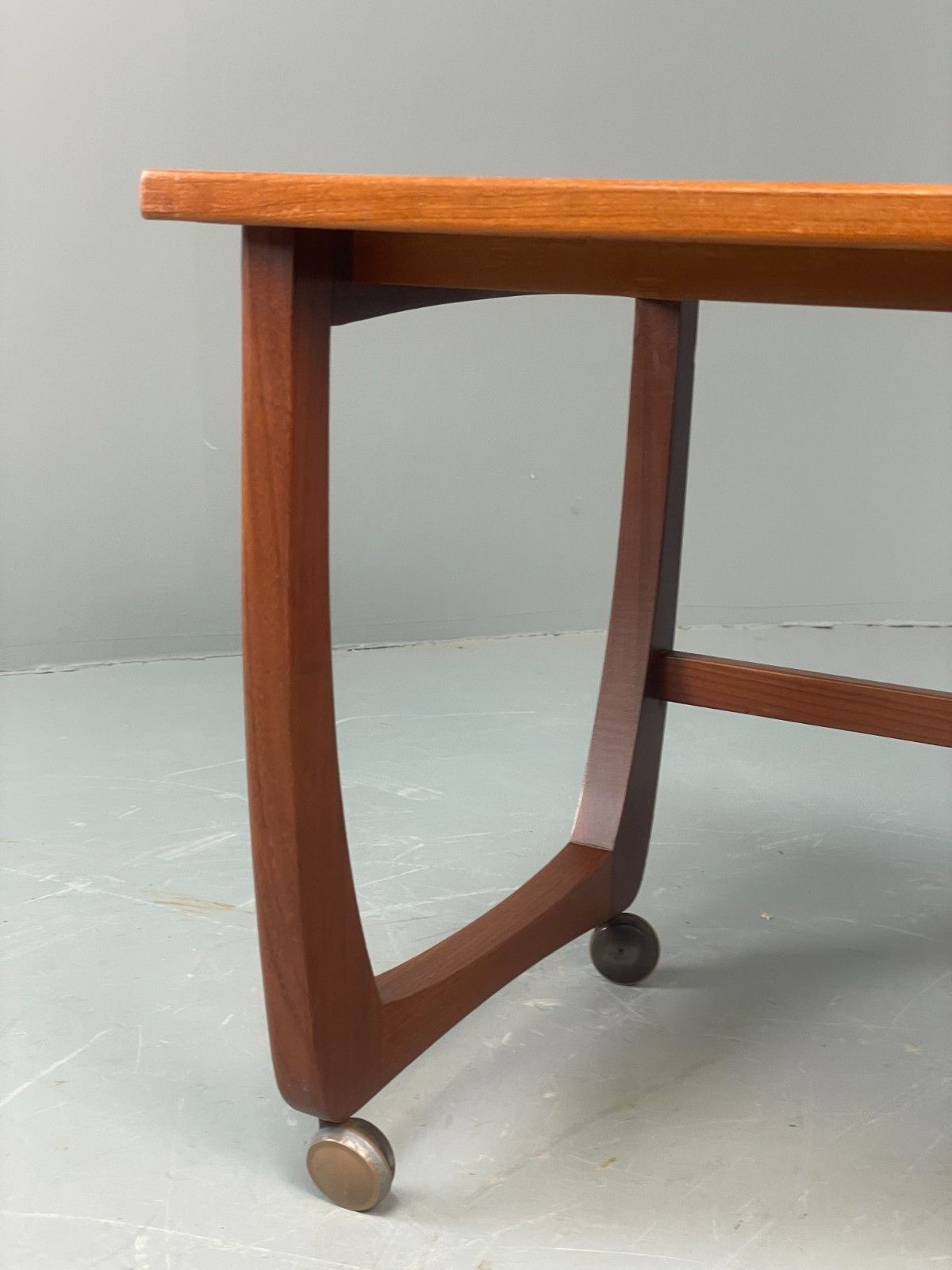 Vintage Teak Side Table On Castors 1970s Mid Century Modern Eb10678 Mwoo photo buy