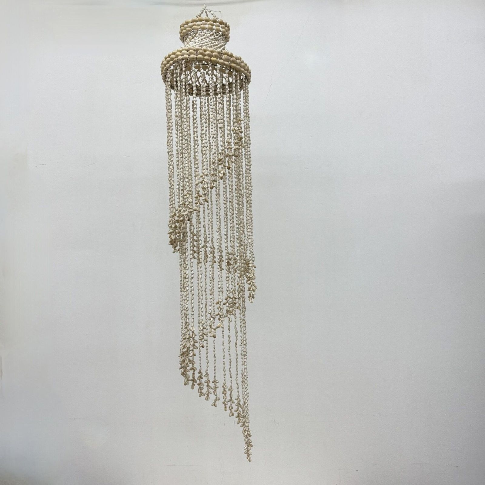Vintage Schelpen Windmobiel / Hanglamp, Jaren 1970 photo Verlichting