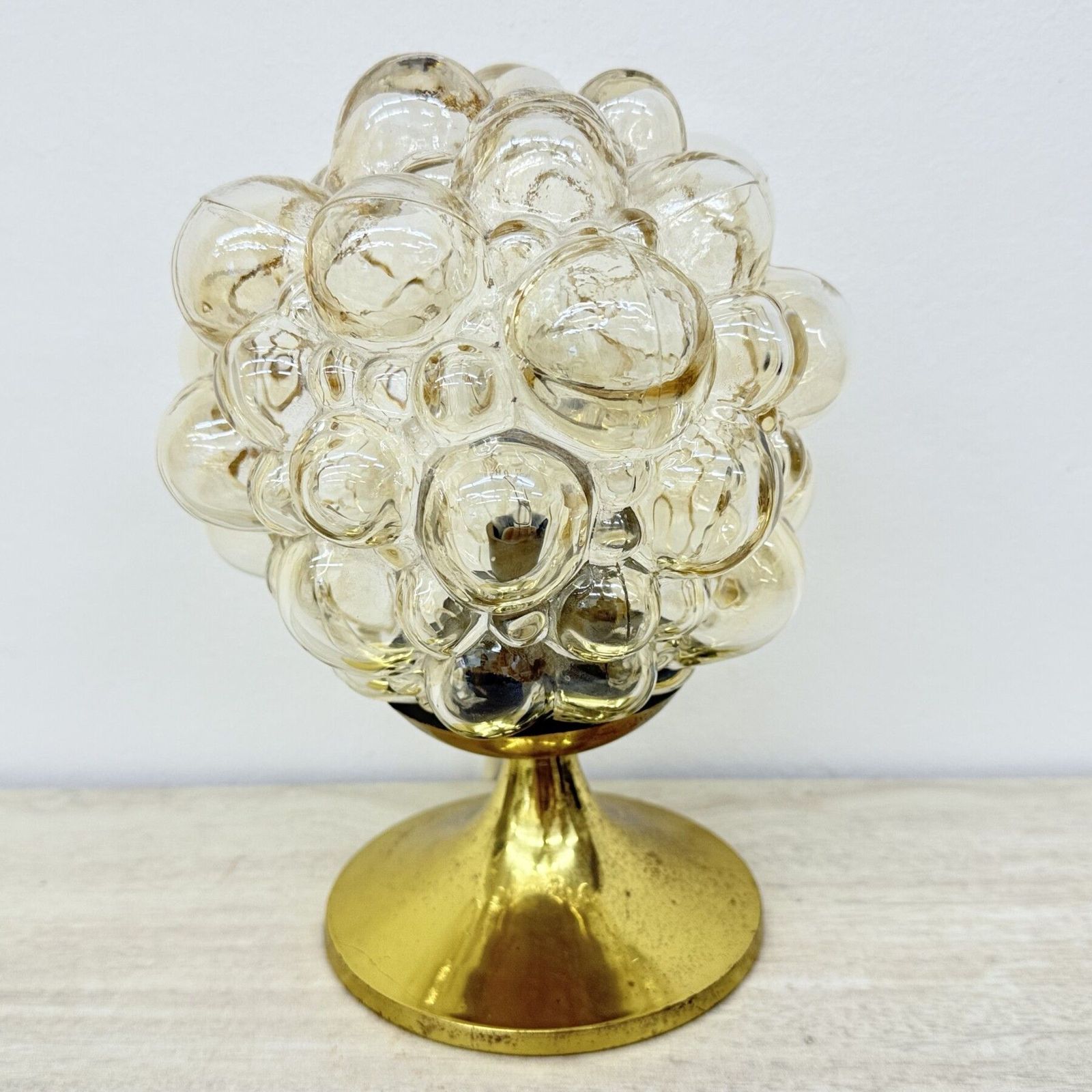711.0 Helena Tynell Glass Bubble Tafellamp, Jaren 1970 photo