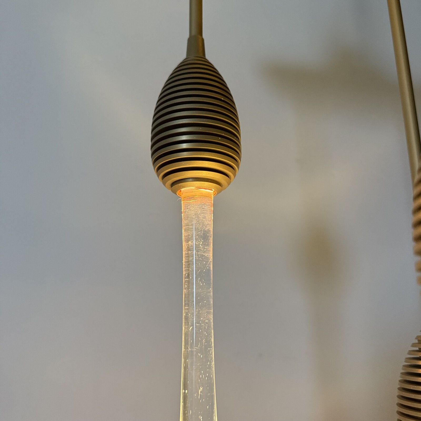 Mid Century Design Ceiling Lamp Murano Glass Drops 1970’s photo buy