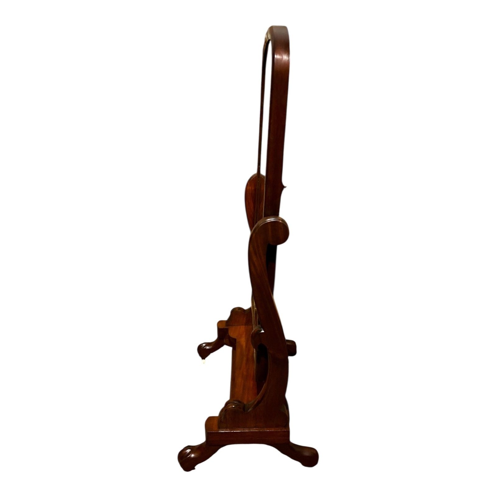 Handsome Victorian Mahogany Cheval Mirror photo 849.0