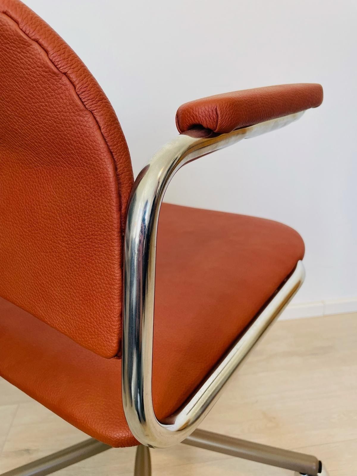 Vintage Burgundy Office Chair By Kovona K 107 From Czechoslovakia 1970’s photo vintage