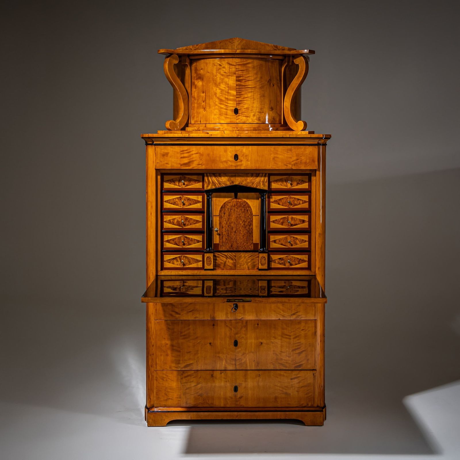 Biedermeier Secretary Desk In Birch, Germany, Circa 1830 photo furniture