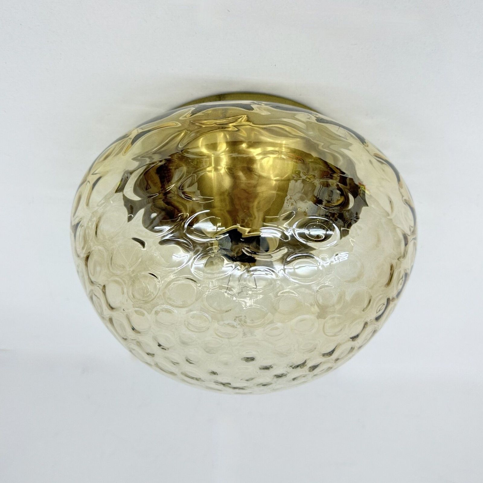 photo vinterior Mid Century Design Rzb Plafondlamp / Plafondmontage, Glas Jaren 1970