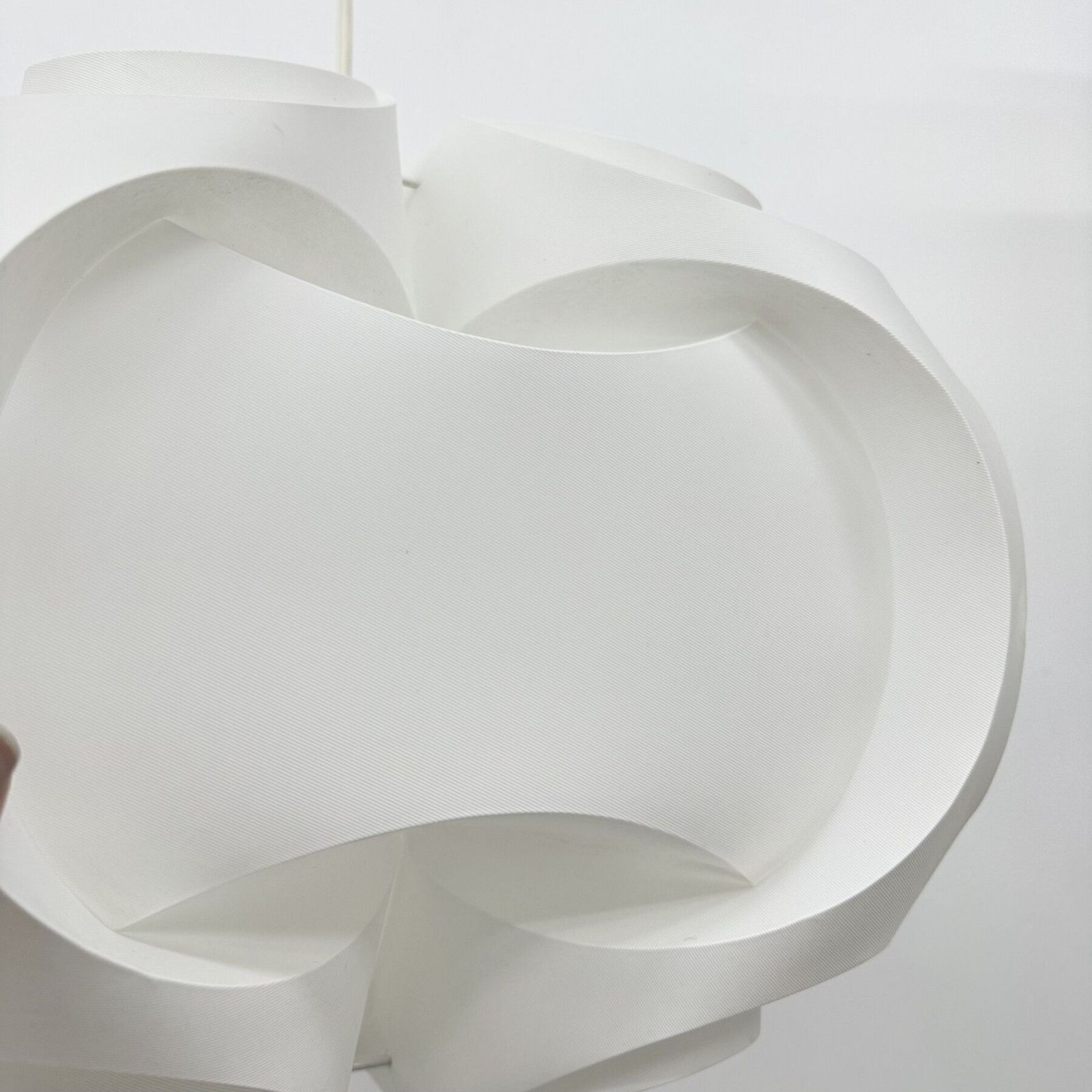 Le Klint Sculpturale Hanging Lamp Danish Design White Origami Pendant Scandinavian , 1970s photo 411.0