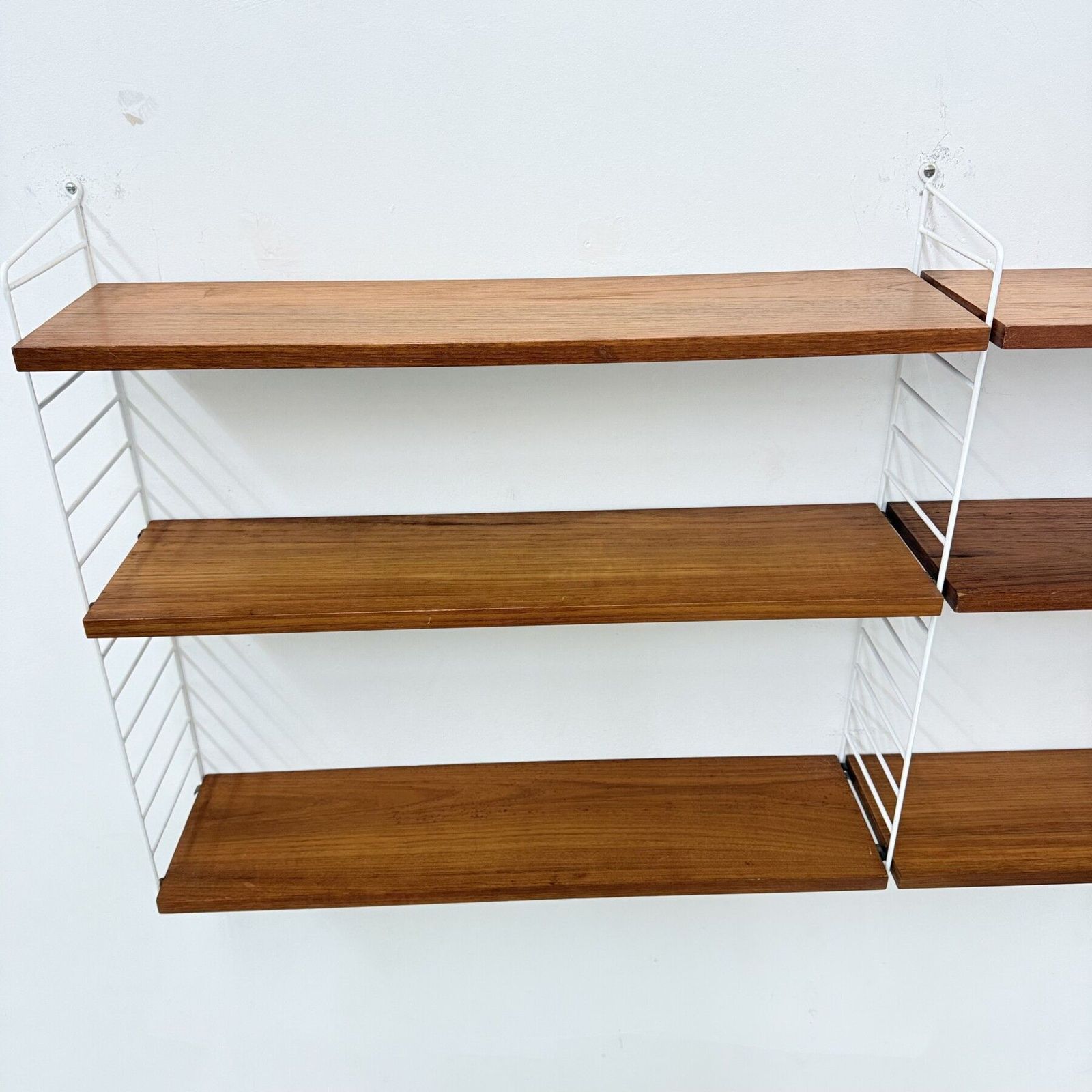 Meubels Mid Century Nisse Strinning String Design Teakhouten Wandmeubel, Ca. Jaren 1960 photo
