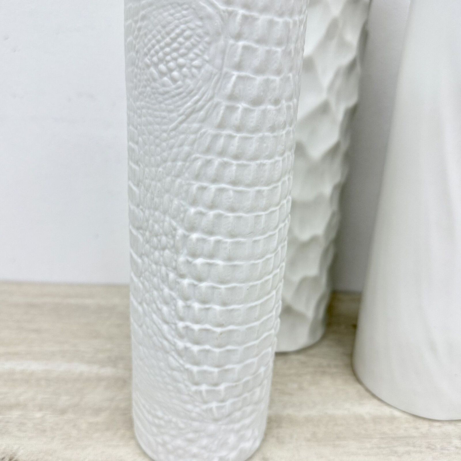 photo vinterior Set Of 5 German Bisque Vases Kaiser Rosenthal Arzberg , 1960s