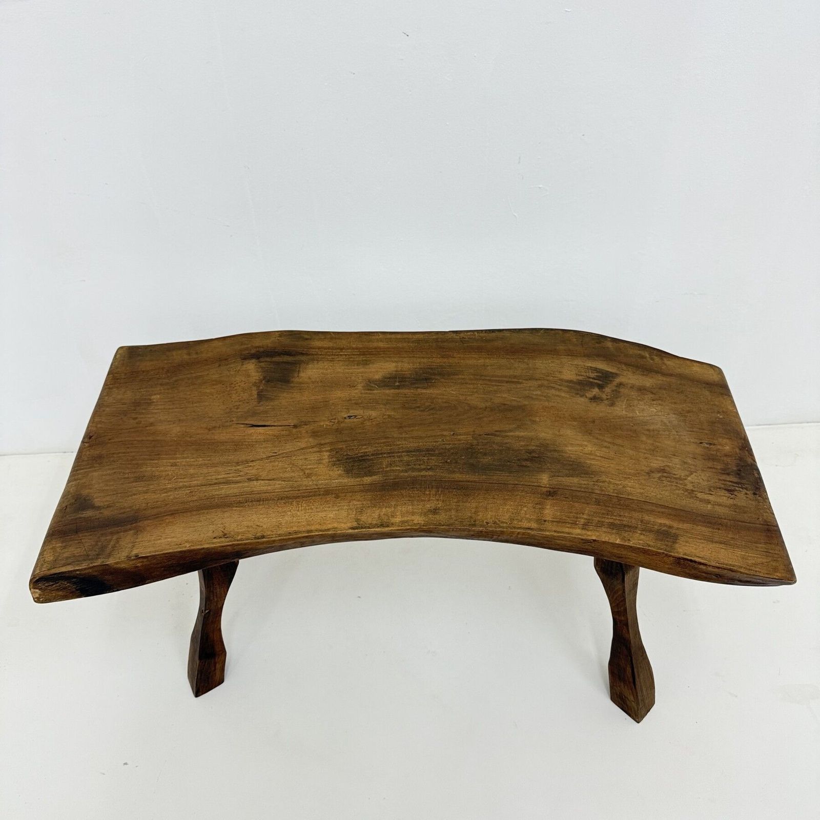 Brutalistisch Massief Houten Bijzettafel, Jaren 1970 photo buy