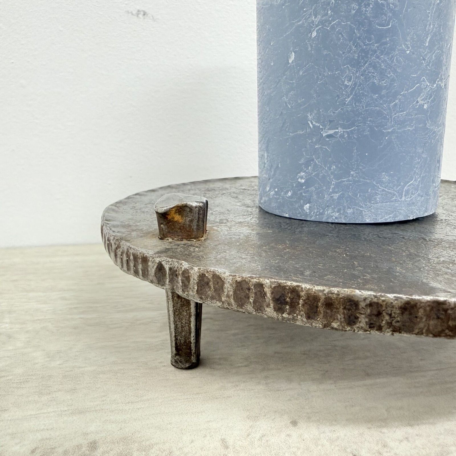 photo for sale Brutalist Metal Candle Holder , 1970s