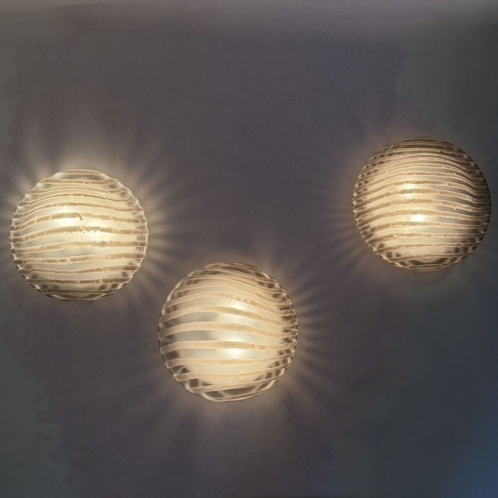 photo for sale Set Van 3 Peil & Putzler Opbouw Wandlampen 'Zebra', Jaren 1970, Duitsland
