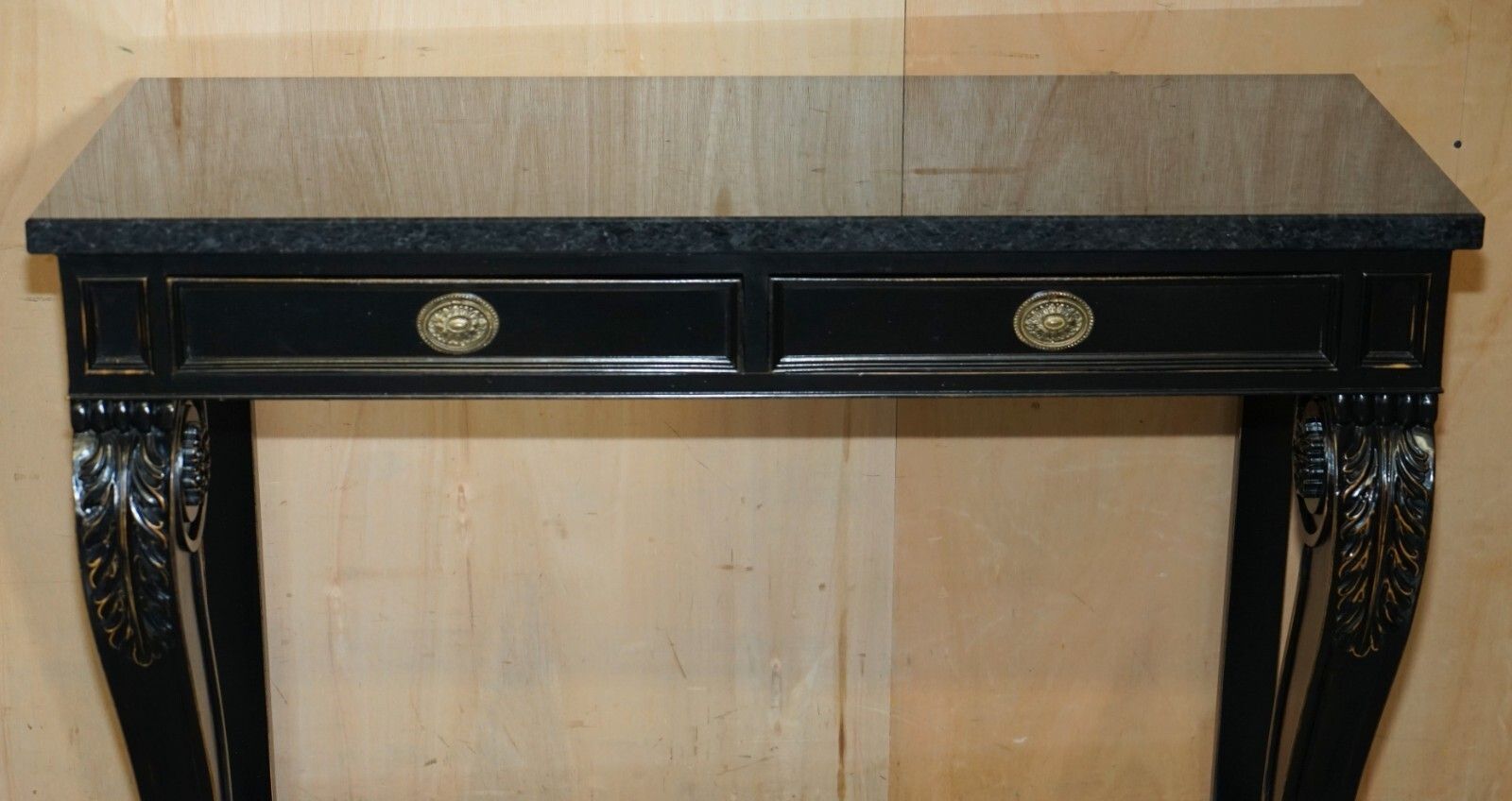 Pair Of £34,000 Ralph Lauren Clivedon Mahogany Macassar & Marble Console Tables photo 18000.0