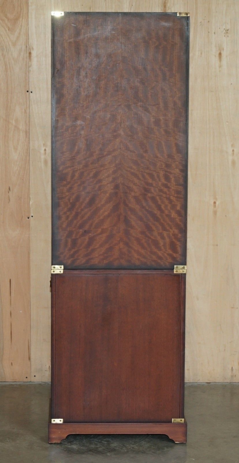 photo for sale Fine Harrods Kennedy Military Campaign Hardwood Bookcases Inc Chest Of Drawers