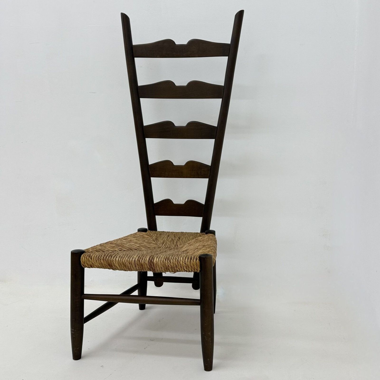 Gio Ponti Haardstoel Met Ladderleuning In Walnoot Voor Casa E Giardino, Italië, Jaren 1930 photo buy