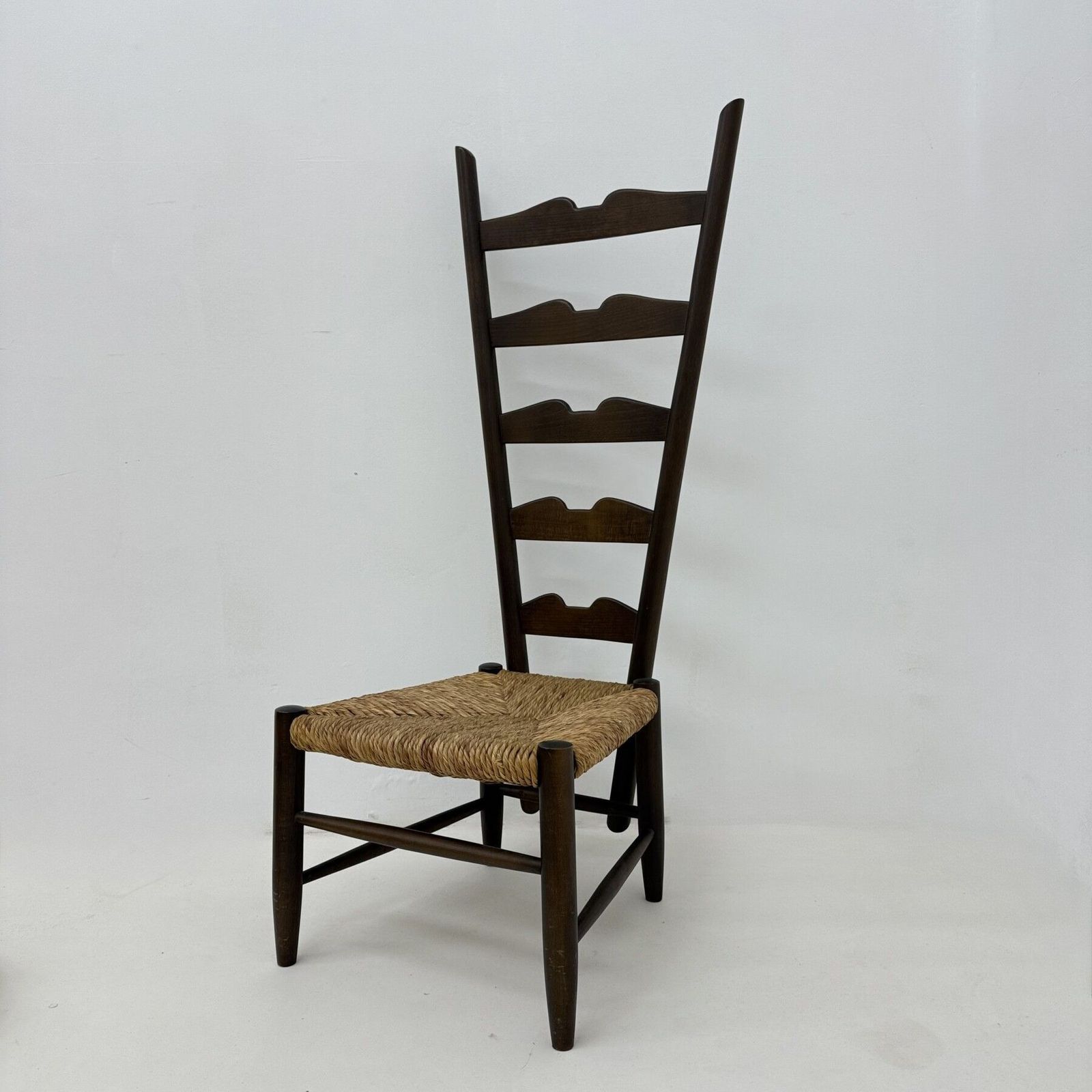 Furniture Gio Ponti Fireside Ladder Chair In Walnut For Case E Giardino Italy , 1930s photo