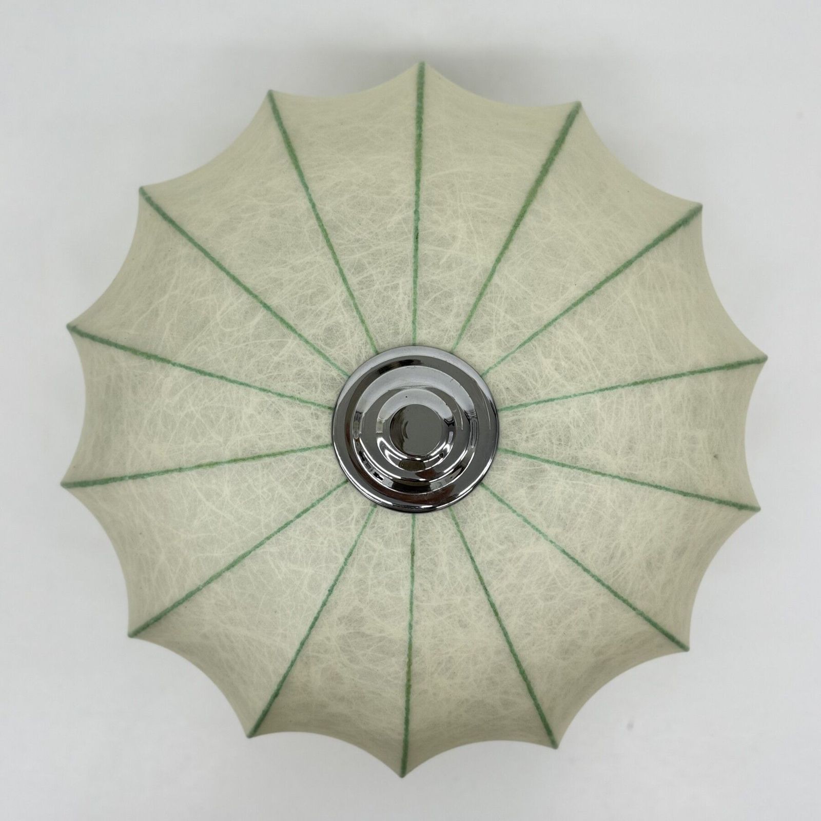 Cocoon Flush Mount Van Goldkant Leuchten, Jaren 1960 photo vintage
