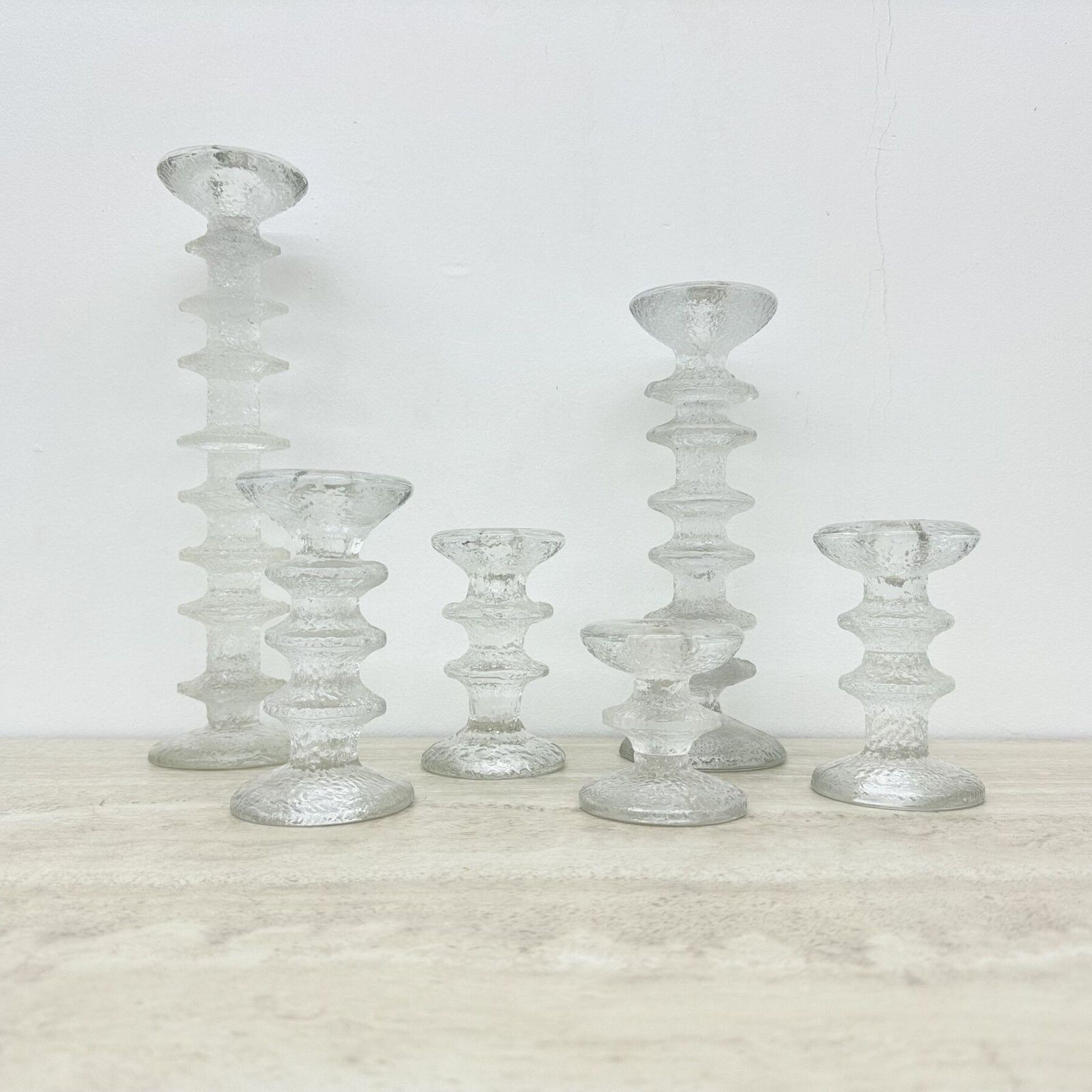Set Of 6 Candle Holders By Timo Sarpaneva For Iittala , 1970s
