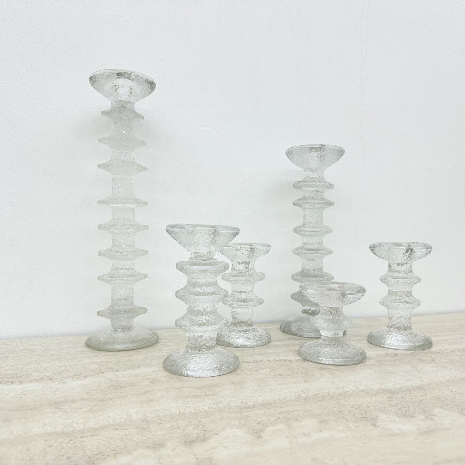 Set Of 6 Candle Holders By Timo Sarpaneva For Iittala , 1970s photo Home Decor