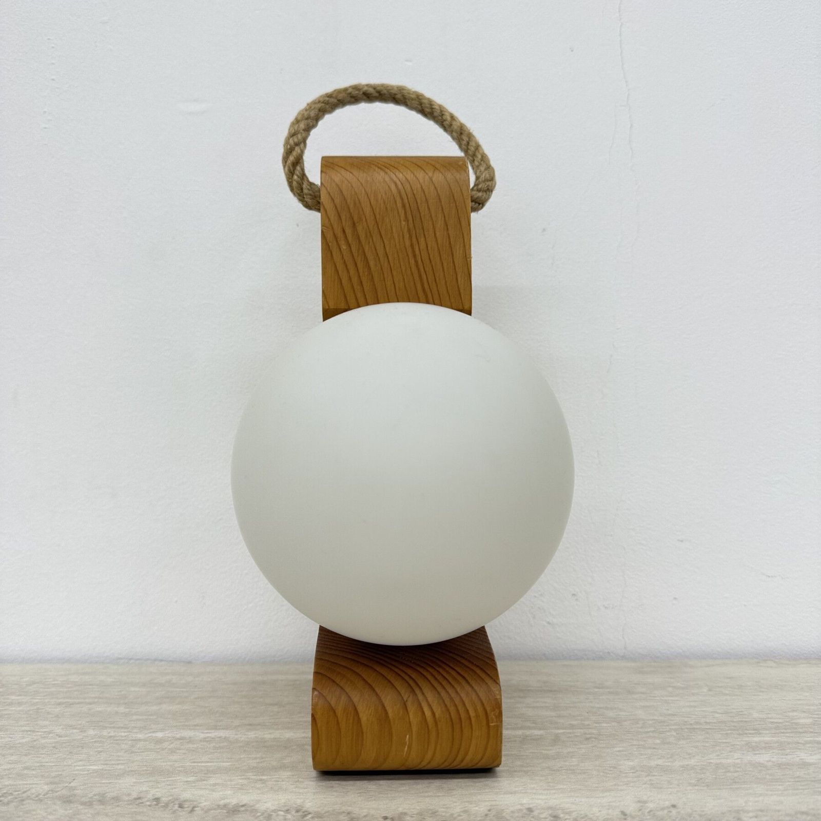 Temde Leuchten Solid Wooden Table / Wall Lamp , 1970s photo Lighting