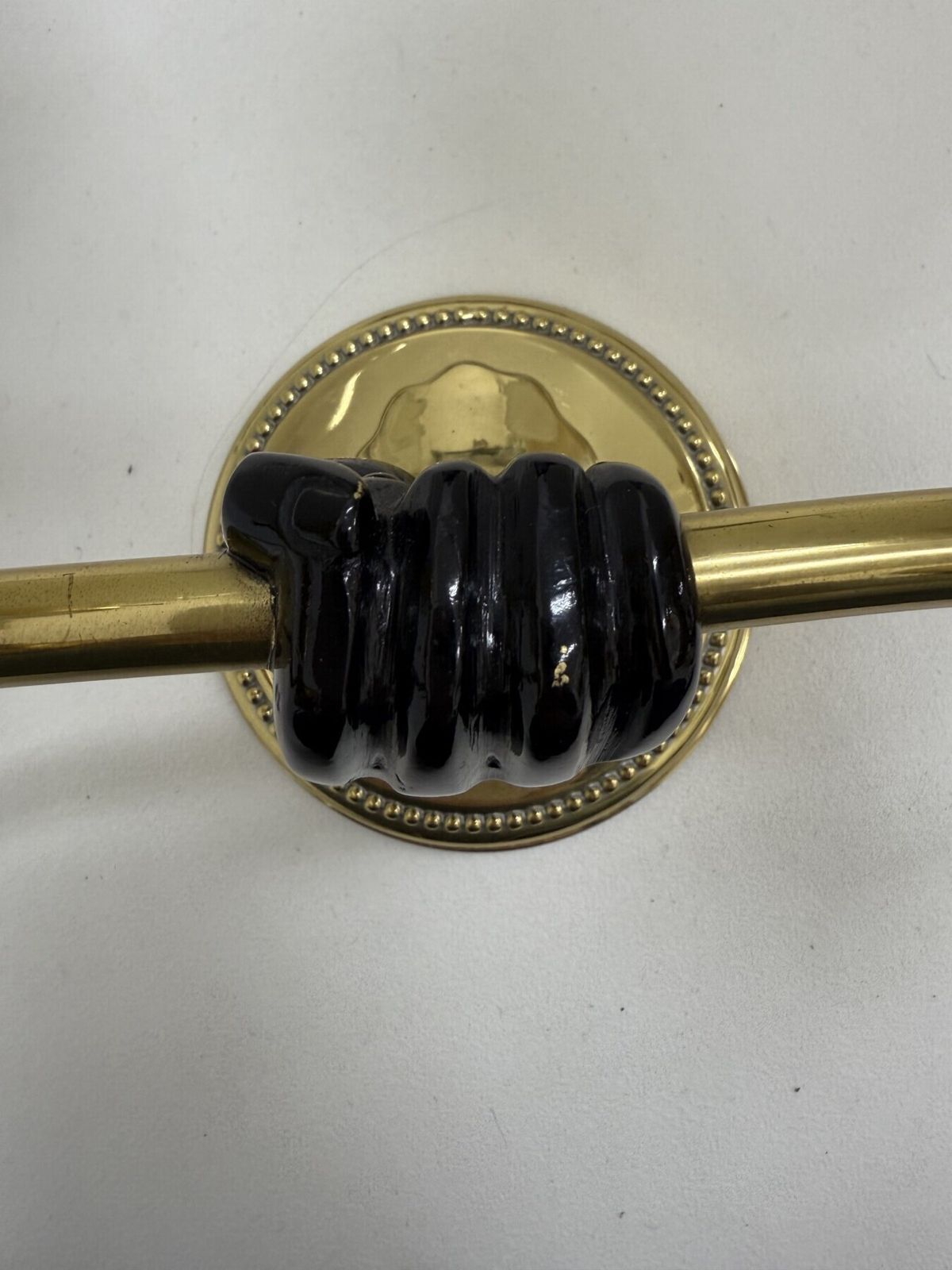 Maison Jansen Style Polished Brass Sconces By Vereinigte Werkstätten München, 1970s photo buy