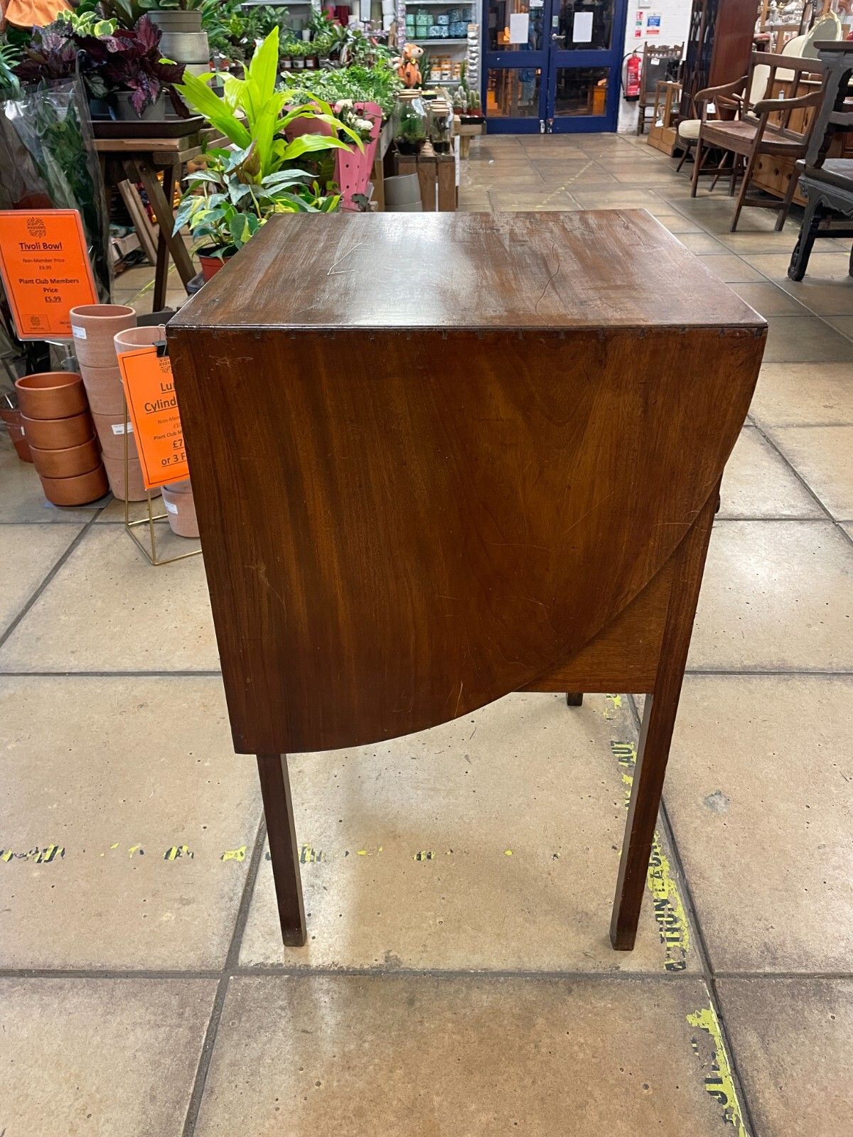 Georgian Original Antique Mahogany Washstand With Cupboard & Hinged Top photo Furniture