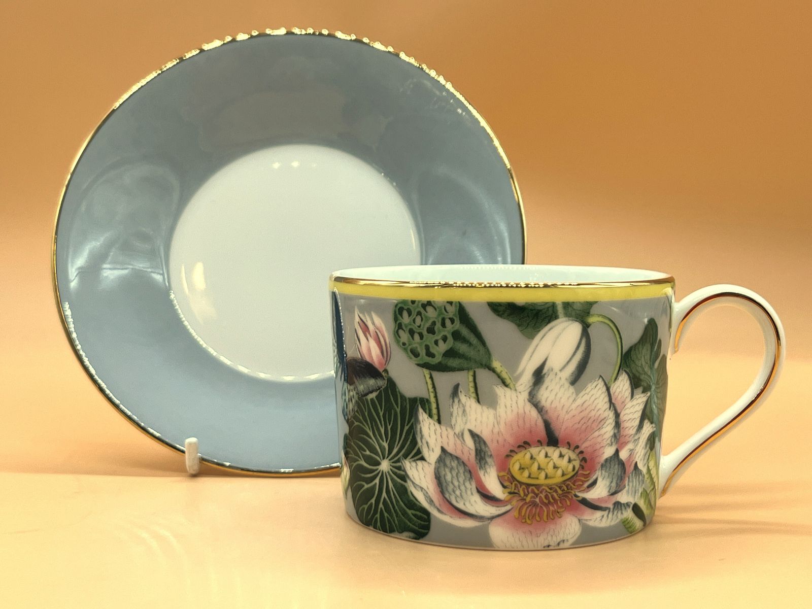 Wedgwood China Wonderlust Collection Waterlily Design Tea Cup & Saucer Duo. photo furniture