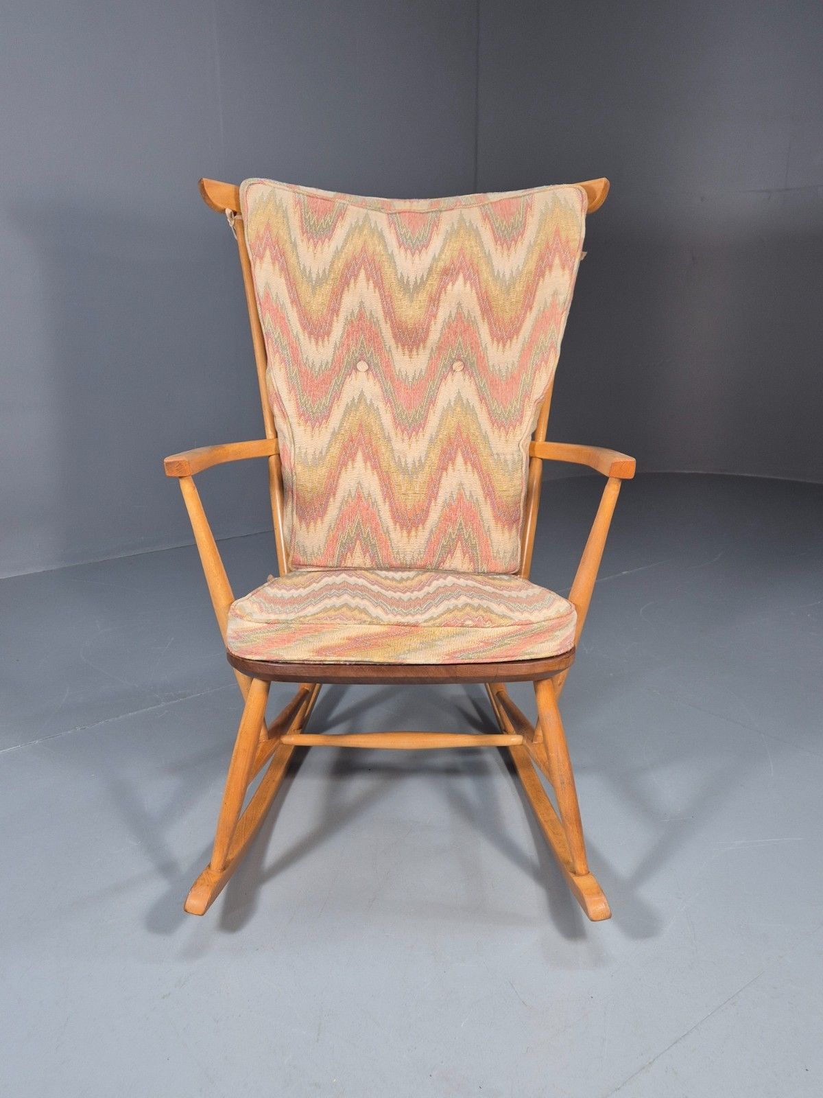 Mid Century Rocking Chair Scandinavian Design 1960s Retro Eb10924 Mnor photo furniture