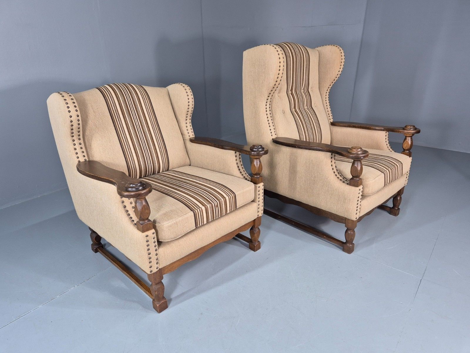 2 Retro Lounge Chairs Danish 1970s Design Kjaernulf Stylings  Eb10781 Vclo photo 450.0
