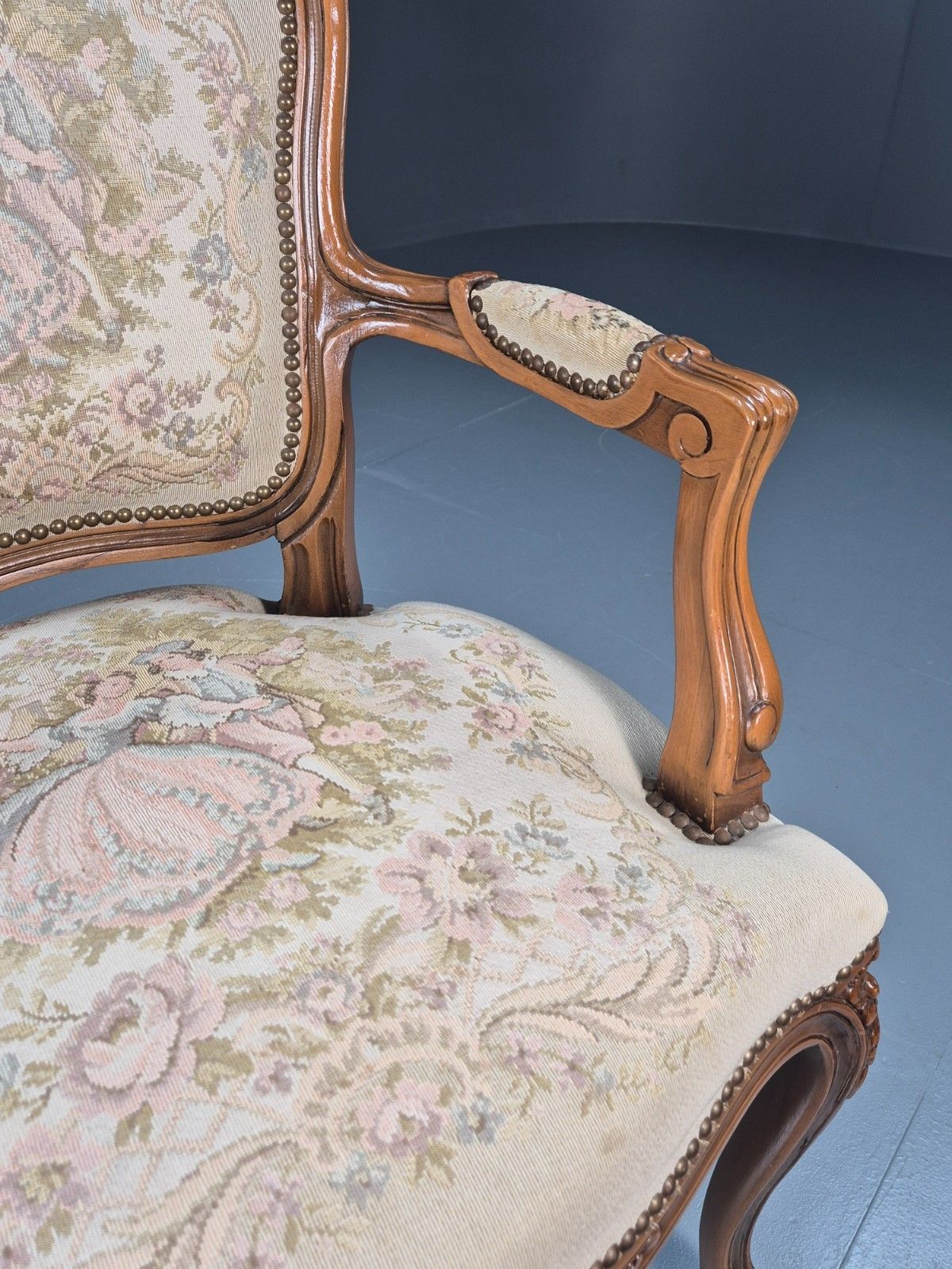 Vintage Rococo Lounge Chair 1960s Danish Retro Repro Eb10734 Vclo photo Furniture