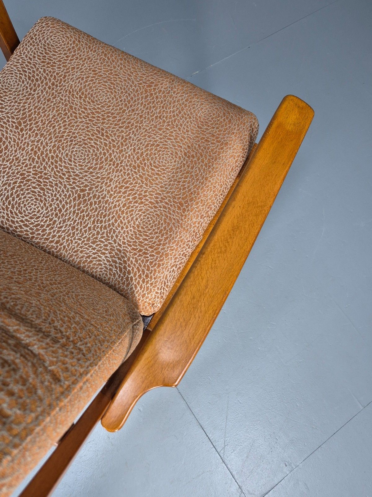Furniture Mid Century Lounge Chair Swedish Beech Frame New Upholstery Retro  Eb9882 Mnor photo