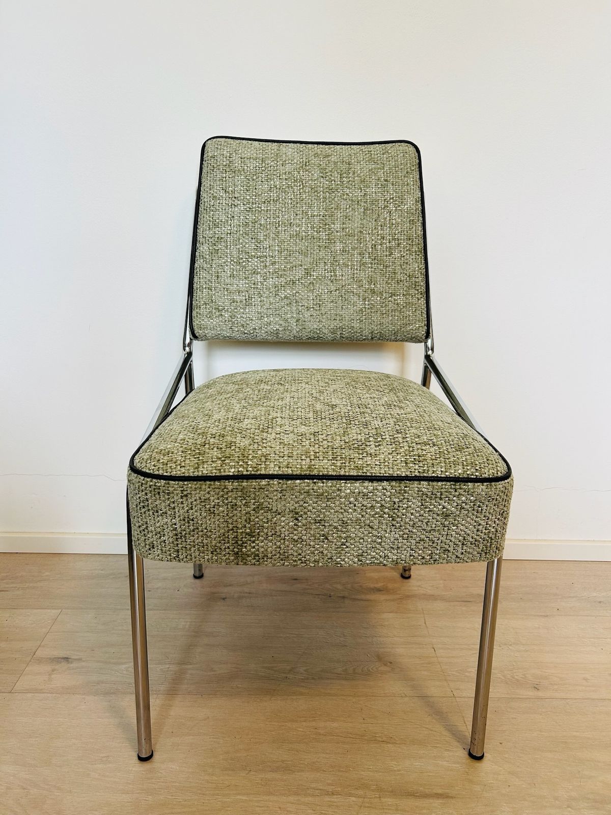 Bauhaus Chrome Plated Dining Chairs, Set Of 2, Hungary, Peresztegi József , 1960s photo for sale