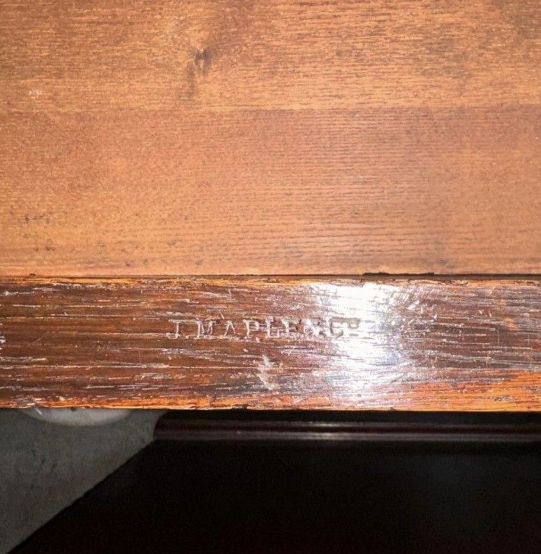 John Maple & Co Mahogany & Marble With Italian Plaster Friezes Umbrella Stand photo for sale