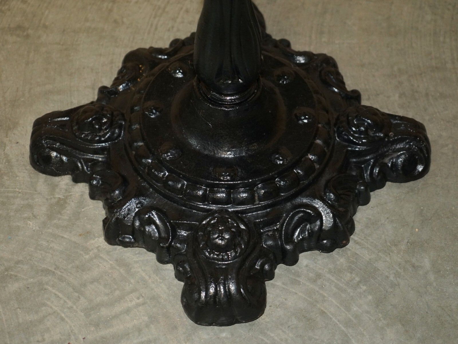 photo for sale Lovely Cast Iron Cocktail Bar Top Table With Gallery Rail