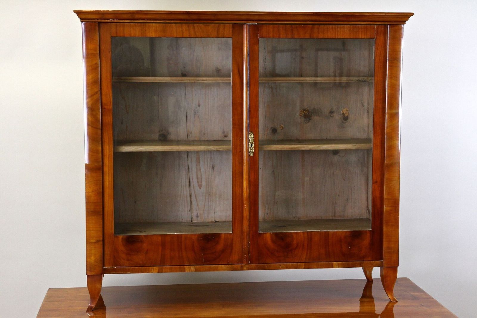 19th Century Cherrywood Biedermeier Chest Of Drawers/ Buffet, Austria Ca. 1830 photo vintage