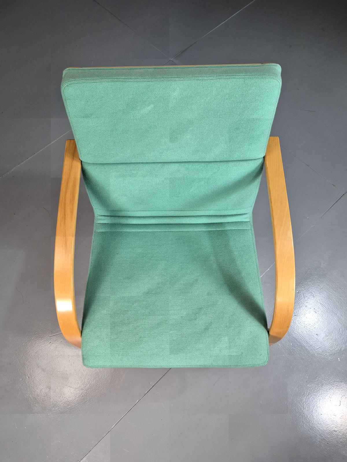 Vintage Danish Lounge Chair Mint Bentwood 1980s Retro Eb7350 Mben photo for sale