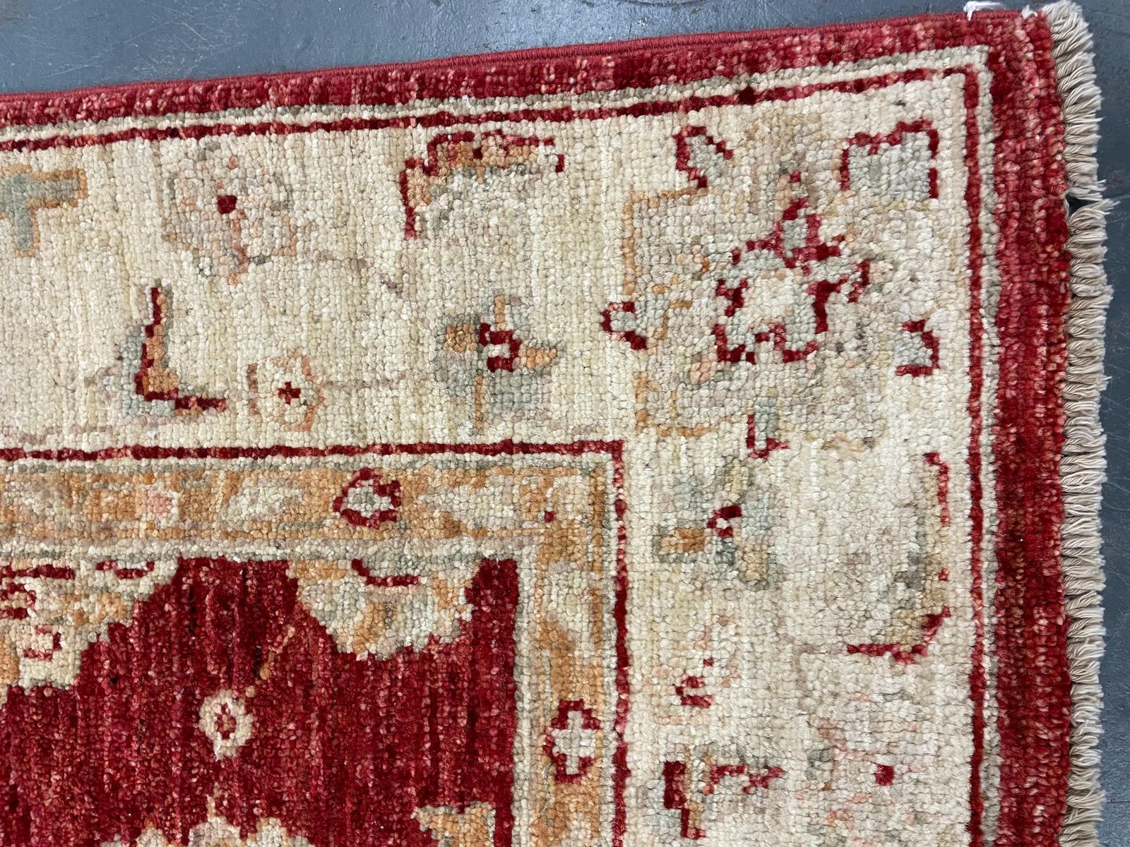 Handmade Wool Red Rug, Floral Oriental Carpet For Living Room 152x100cm photo buy