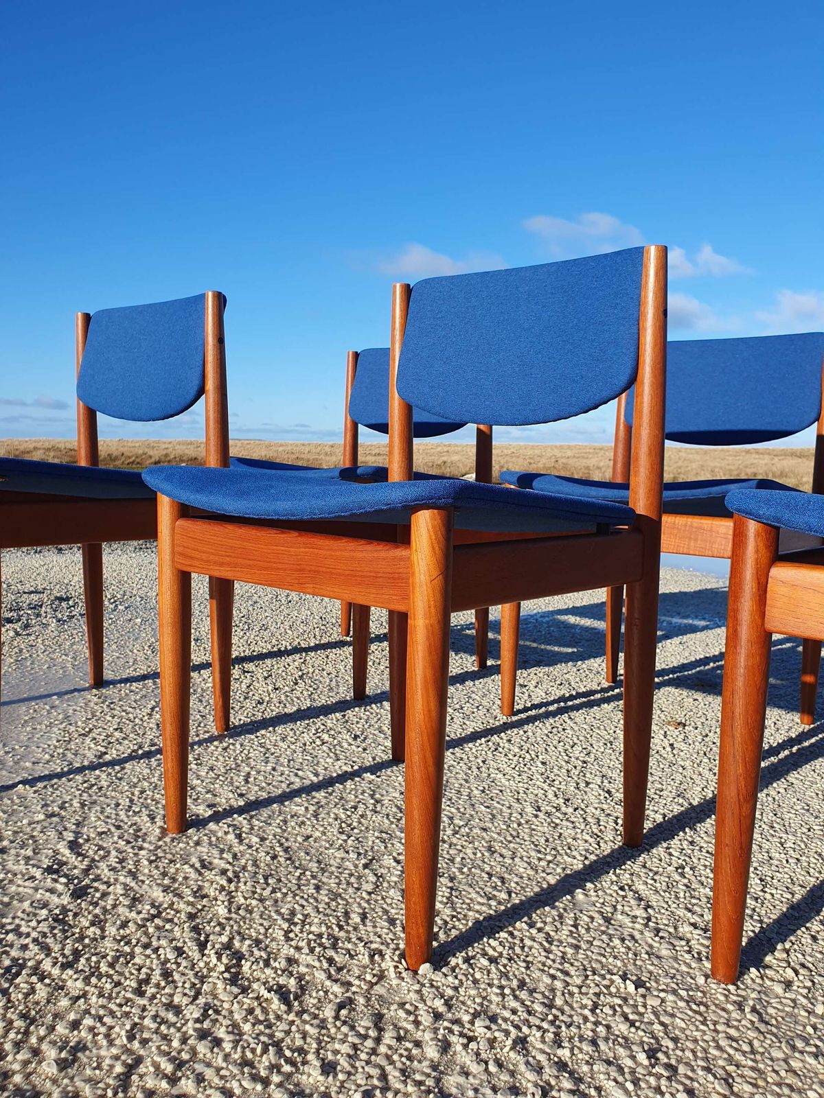 A Set Of Six Model 197 Dining Chairs By Finn Juhl For France & Son, Denmark. photo Furniture
