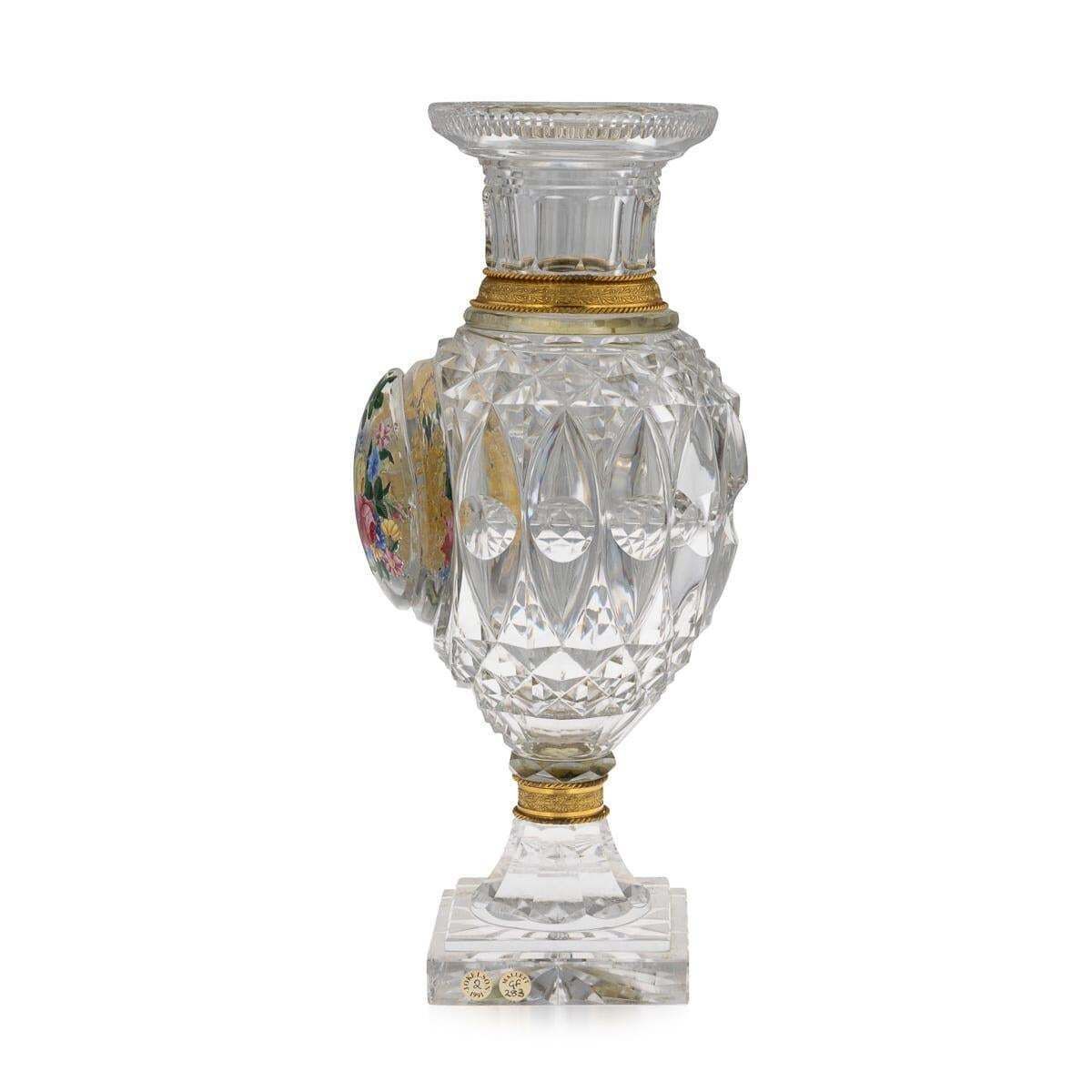 photo furniture Antique 19thc French Baccarat & Ormolu Mounted "The Jokelson Vases" C.1830