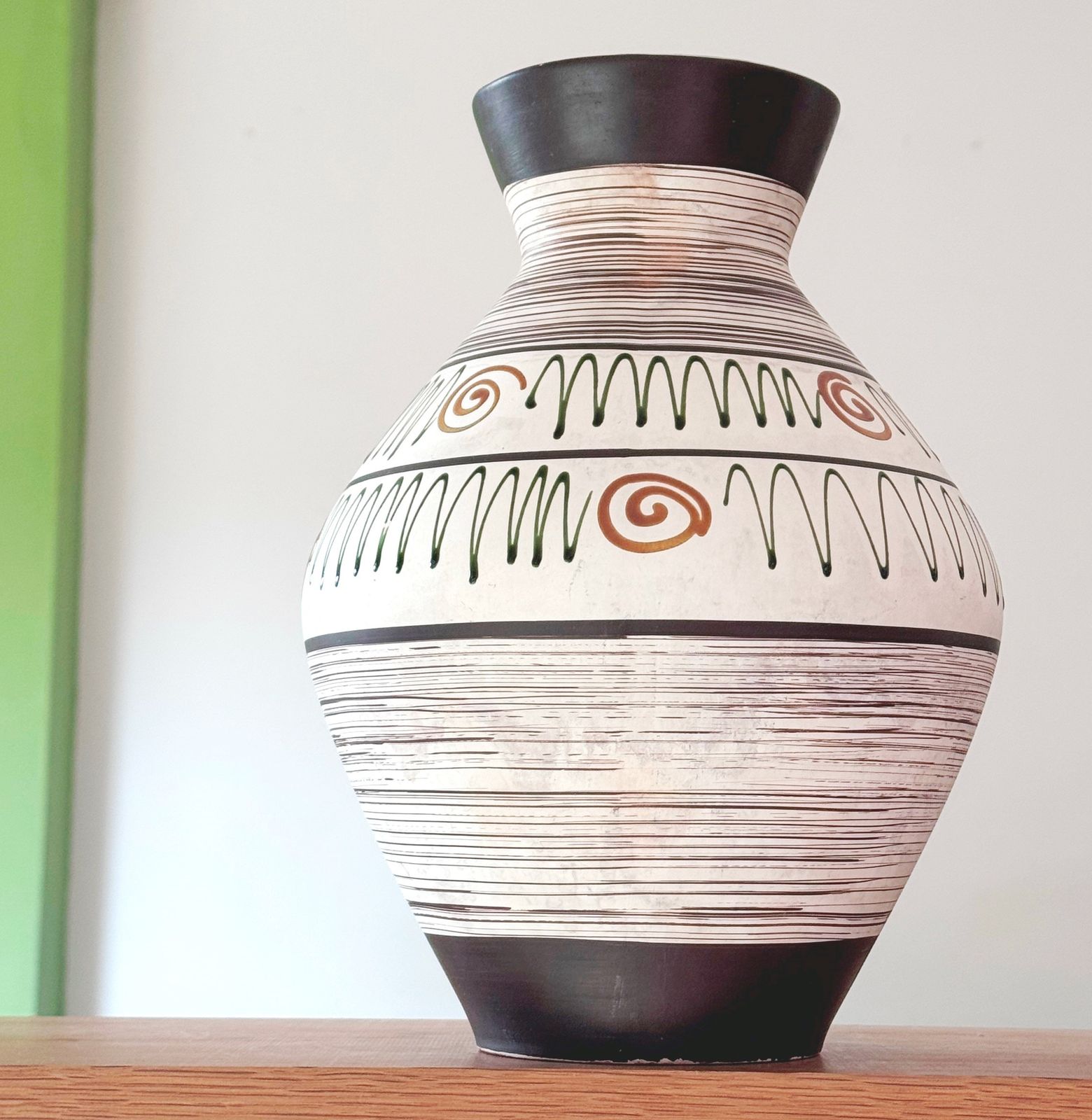 Original Mid Century West Germany Pottery Vase  Carstens Tonnieshof 1510 29 photo 95.0