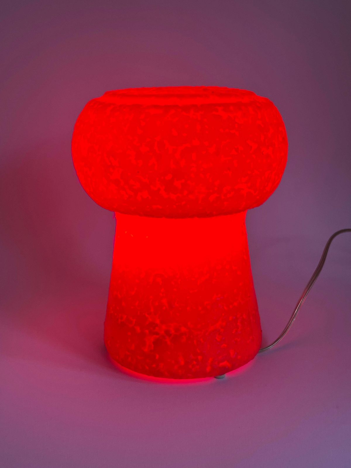 Mid Century Red Champagne Cork Lamp By Pierfrancesco Arnone photo vinterior