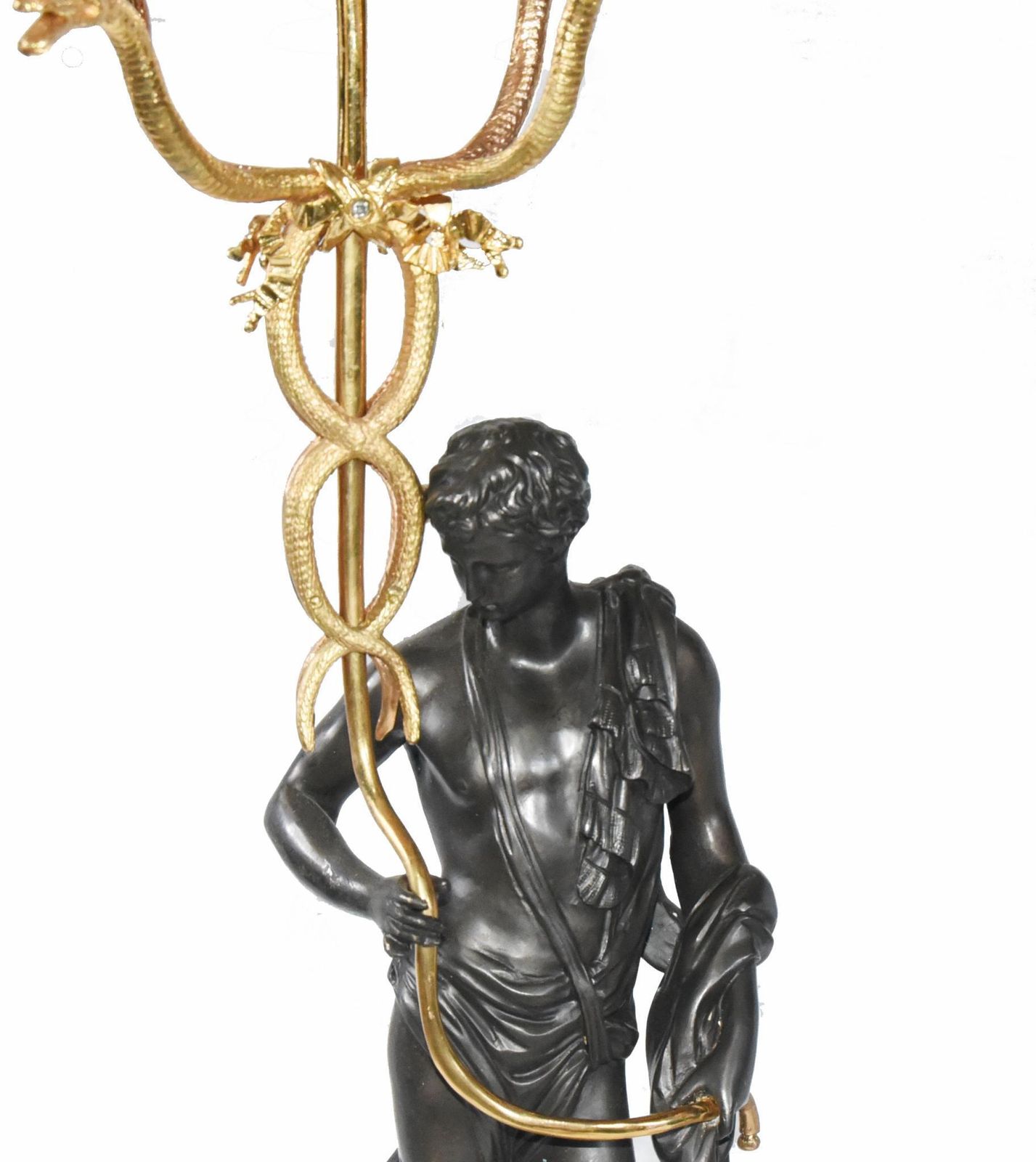 Pair French Empire Candelabras Bronze Gilt Figurines photo Home Decor