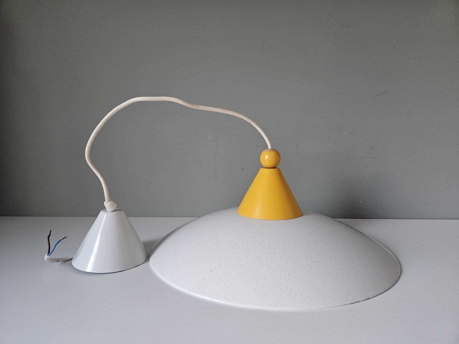 photo for sale 1 Of 2/ Vintage Modernist Pendant Lamp / Scandinavian Style Ceiling Light / Sijaj Hrastnik
