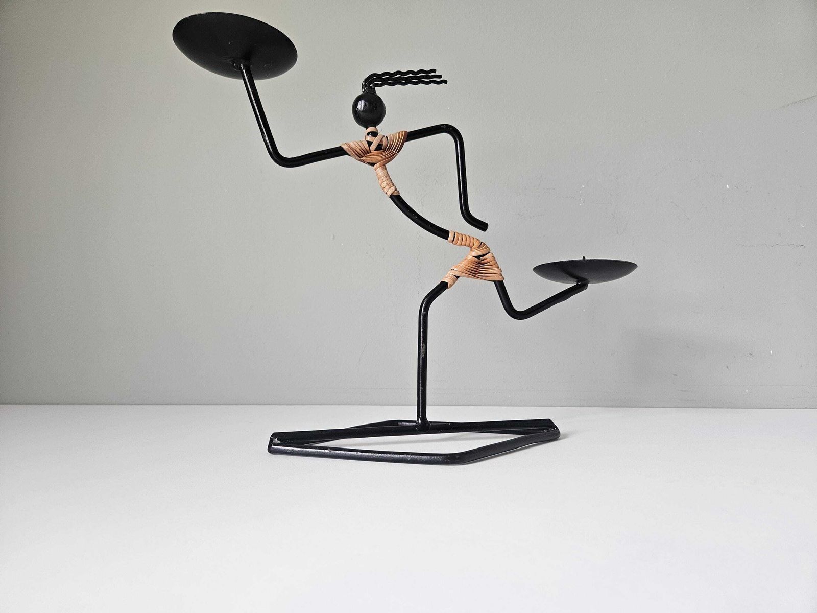 Laurids Lønborg Denmark Candle Holder: Mid Century Modern Abstract Figure photo vinterior