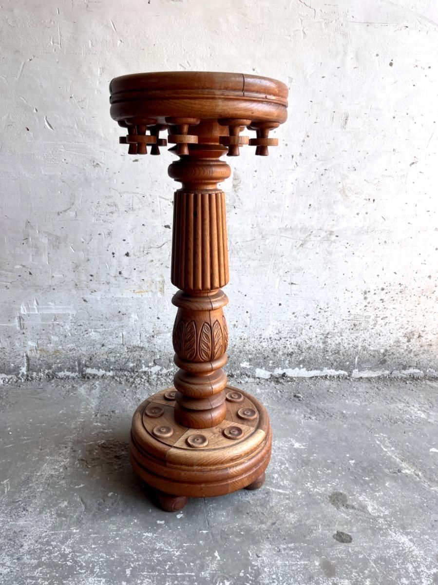 Home Decor Decorative Oak Wooden Pilar photo